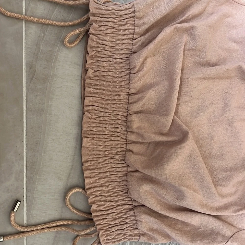 Dusty rose ILLA ILLA Small Crop Top Shirt - Picture 4 of 5